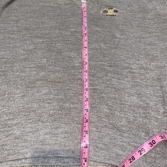 Pickering Mens PGA SZ XL V Neck Sweater Beige Pullover Long Sleeves 1983 Riviera - Picture 7 of 9